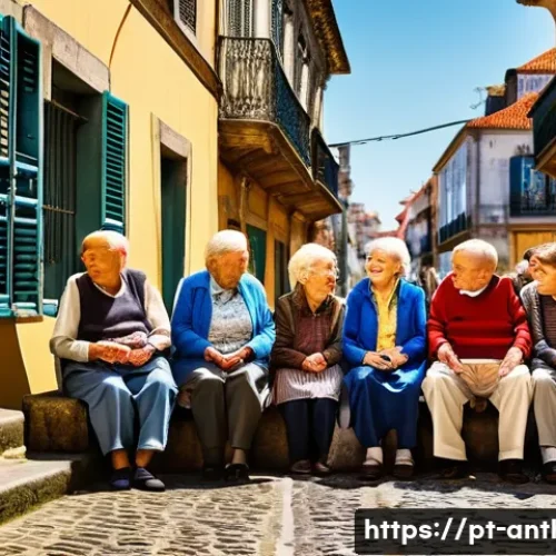 Home 11 문화재 보호와 보존 - **Prompt:** A vibrant, sun-drenched street scene in an old Portuguese city, reminiscent of Lisbon or...