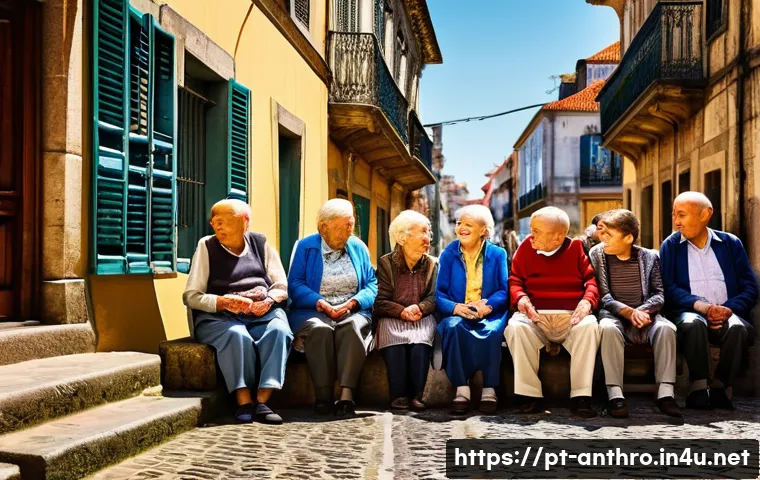 문화재 보호와 보존 - **Prompt:** A vibrant, sun-drenched street scene in an old Portuguese city, reminiscent of Lisbon or...